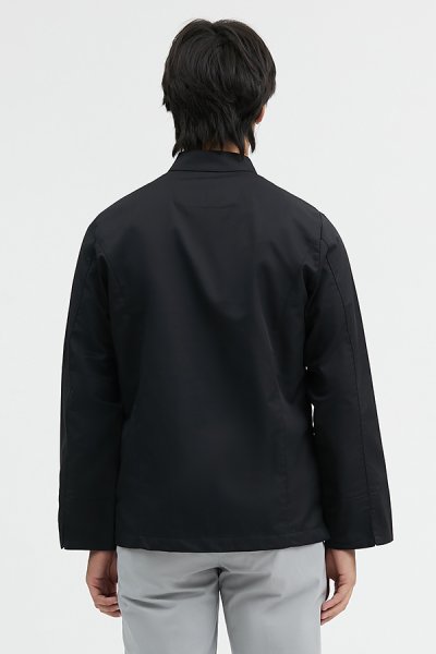 Andre Black Longsleeves Chef Jacket
