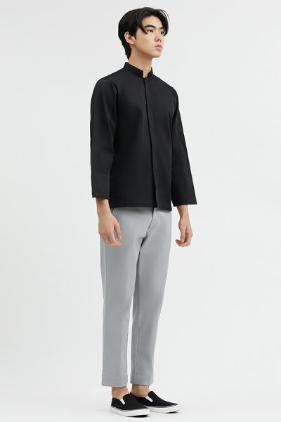 Nick Black Longsleeves Stretch Chef Jacket
