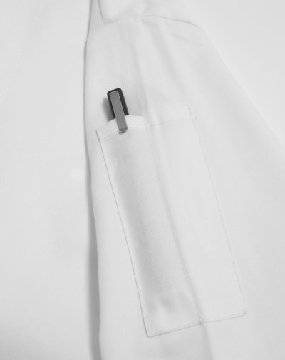 Jeff White Zipper Longsleeves Chef Jacket