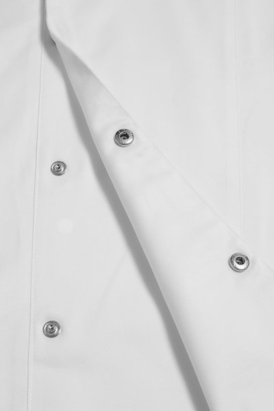 Tommy White Longsleeves Chef Jacket with Press Buttons