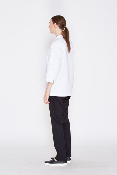 Jane White Women Chef Jacket with Press Buttons