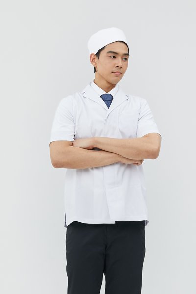 Hana shortsleeves japanese chef jacket