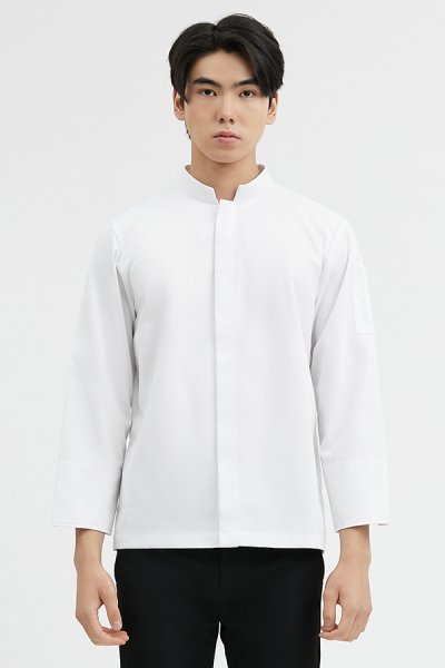 Nick White Longsleeves Stretch Chef Jacket