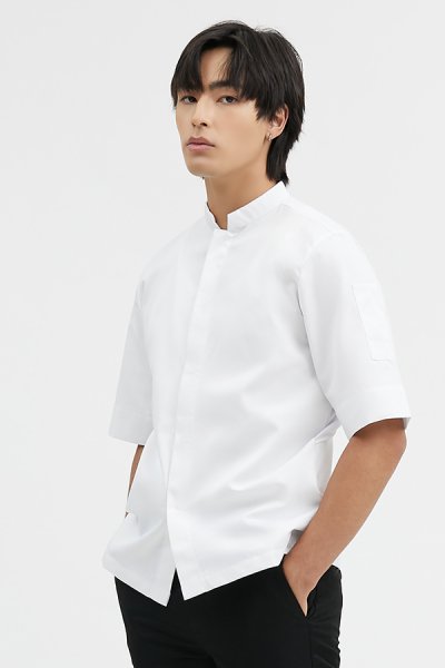 Nick White Shortsleeves Stretch Chef Jacket