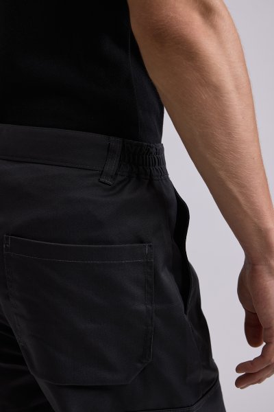 Charcoal grey cargo pants with 3M reflective tape