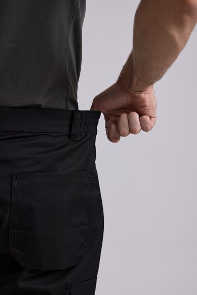 Black cargo pants with 3M reflective tape