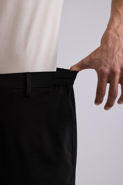 Black Stretch Smart Fit Trousers