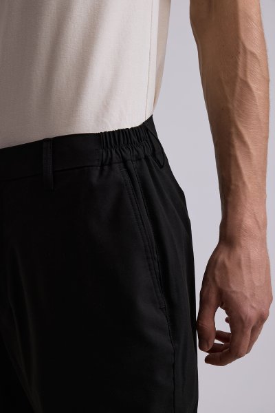 Black Stretch Smart Fit Trousers
