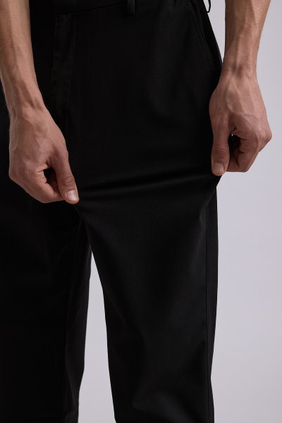 Black Stretch Smart Fit Trousers