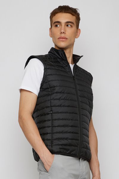 Black Biker Vest Jacket