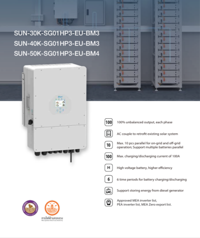 Deye Hybrid OnOff Grid Inverter 50 kw 3 Phase