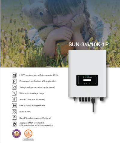 TMDA On Grid 5kw 1phase*Free Wifi และ CT กันย้อน