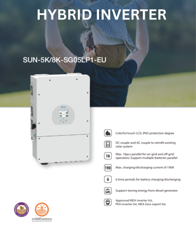 Deye Hybrid OnOff Grid Inverter 5 kw 1 phase