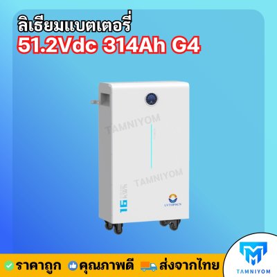Lithium Battery 51.2Vdc 314Ah G4 (16Kwh) IP65 WIFI  warranty 10 years