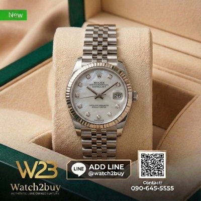 Roelx Datejust 31mm MOP Diamond Dial Stainless Steel Jubilee Bracelet