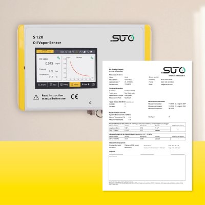 S120 Oil Vapor Monitor for Compressed Air Purity Measurement