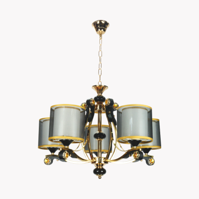 โคมไฟห้อย รุ่น 06-SL-1211-5 (E27x5) สีทอง/ดำ