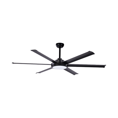 พัดลมโคมไฟ ใบพัด ใบพัดอะลูมิเนียม รุ่น DC80-6013-LBK ขนาด 80 นิ้ว