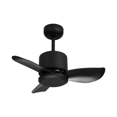 Ceiling fan with ABS blades, model AC24-4011-3-MBK, 24 inches, black.