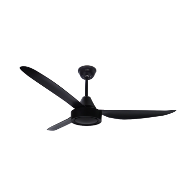 Ceiling fan with ABS blades, model AC56-023B-BK, black, 56 inches.