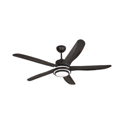 Lamp fan, ABS blades, model CASPER552-LED-BK, size 52 inches, matte black