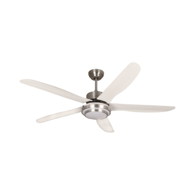 พัดลมโคมไฟ ใบพัด ABS รุ่น CASPER552-LED-ST ขนาด 52 นิ้ว สีเงิน