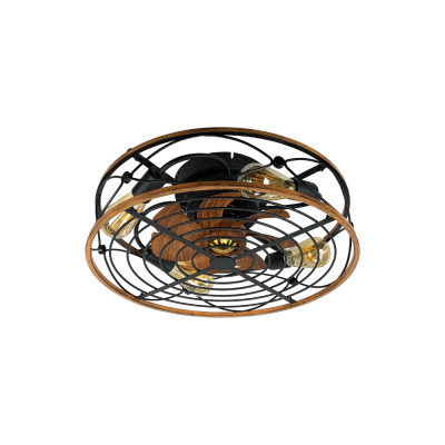 Lamp fan,ABS blades, 7 blades, model C-04-4L-ORB, size 20 inches, brushed brown color