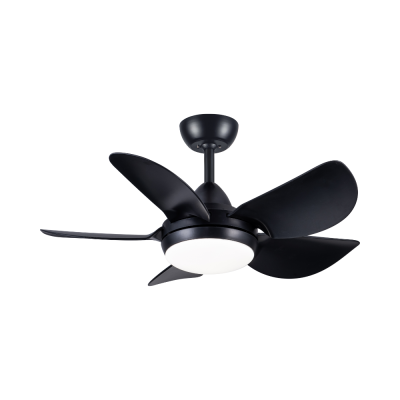 Lamp Ceiling Fan ABS Blade MODEL DC30-1014-5-LMBK SIZE 30 Matte Black Color