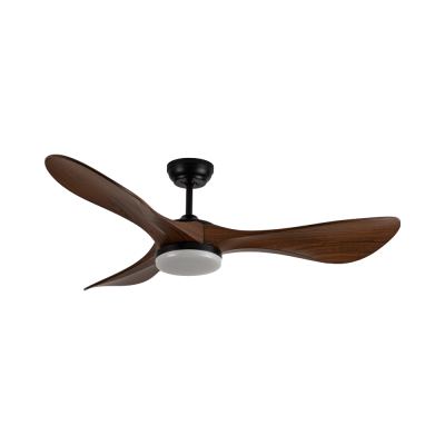 พัดลมเพดาน ใบพัดABS รุ่นDC52-2010-3-LOAK ขนาด 52 นิ้ว สีดำด้าน/ โอ๊ค