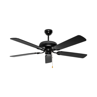 พัดลมเพดาน ใบพัด ไม้อัด รุ่น S-C35-52N-AB ขนาด 52 นิ้ว สีดำ