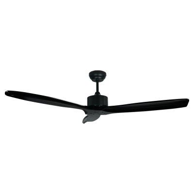 พัดลมเพดาน ใบพัดไม้ รุ่น S-02-MBK ขนาด 52 นิ้ว สีดำด้าน