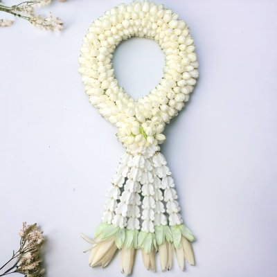 พวงมาลัยมะลิรัดข้อลักอุบะแขกจำปี