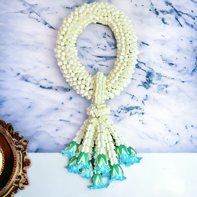 พวงมาลัยพุดใหญ่รัดข้อลักอุบะพุ่มสี(ลูกค้าเลือกได้8สี)