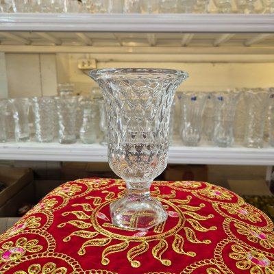 แจกันแก้ว สูง 19 ซม. ปากกว้าง 12 ซม.