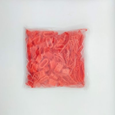 ถุงตาข่ายใส่ผลไม้แบบ S ตาข่ายยาว 43 ซม. แพ็คละ 100 ชิ้น ตาข่ายพลาสติกแบบหิ้วได้ จำหน่ายพร้อมตัวล็อค XL ถุงตาข่าย  มี 6 สีให้เลือก ตาข่ายอเนกประสงค์