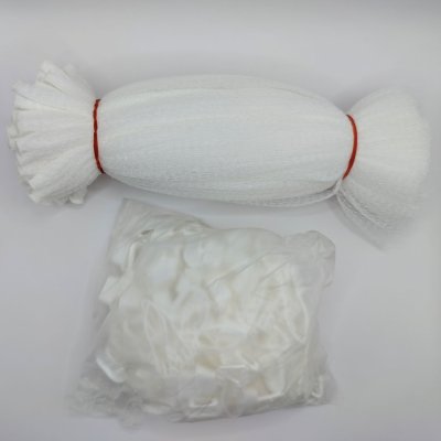 ถุงตาข่ายใส่ผลไม้แบบ S ตาข่ายยาว 36 ซม. แพ็คละ 100 ชิ้น ตาข่ายพลาสติกแบบหิ้วได้ จำหน่ายพร้อมตัวล็อคถุงตาข่าย  มี 6 สีให้เลือก ตาข่ายอเนกประสงค์