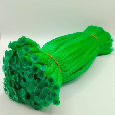 ถุงตาข่ายใส่ผลไม้แบบ S ตาข่ายยาว 33 ซม. แพ็คละ 100 ชิ้น ตาข่ายพลาสติกแบบหิ้วได้ จำหน่ายพร้อมตัวล็อคถุงตาข่าย  มี 6 สีให้เลือก ตาข่ายอเนกประสงค์