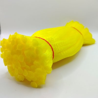 ถุงตาข่ายใส่ผลไม้แบบ S ตาข่ายยาว 36 ซม. แพ็คละ 100 ชิ้น ตาข่ายพลาสติกแบบหิ้วได้ จำหน่ายพร้อมตัวล็อคถุงตาข่าย  มี 6 สีให้เลือก ตาข่ายอเนกประสงค์