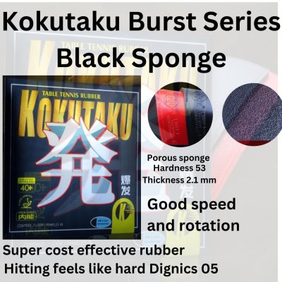 Kokutaku Burst Series Black Sponge