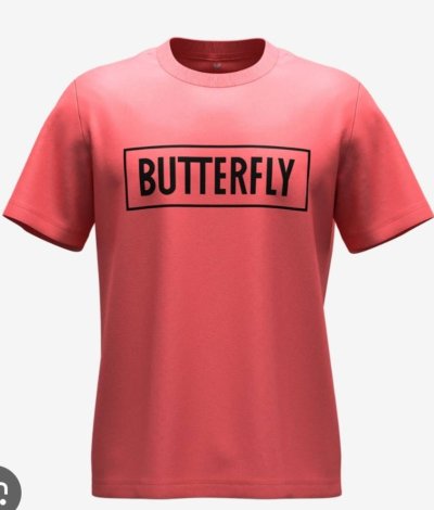 เสื้อปิงปอง Butterfly Coral Pink