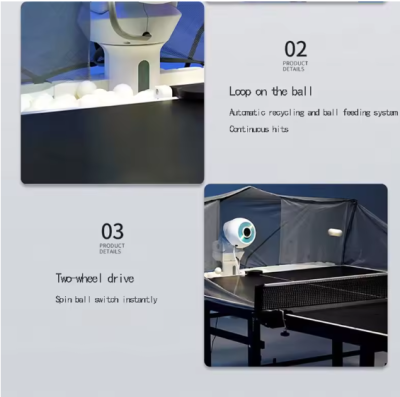 OMNI Table Tennis Serve Machine Intelligent Professional Programming Automatic Ping Pong Serve Robot Trainer Machine
