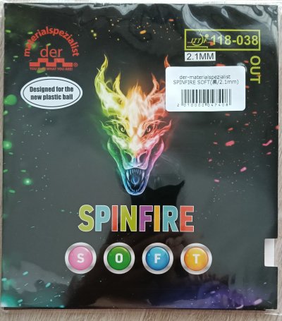 der-materialspezialist Spinfire Soft - Short Pimple