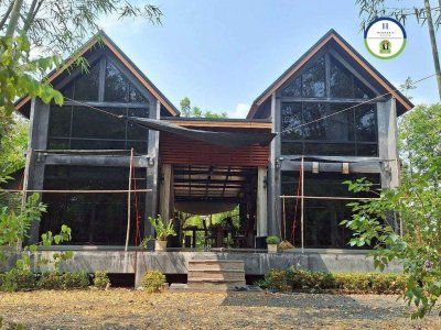 บ้านสวนสไตล์นอร์ดิก ทันสมัย