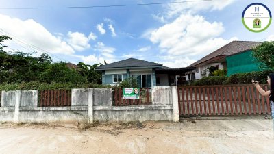 บ้านเดี่ยวสีฟ้าเนื้อที่เยอะ!! พิกัดดอนแค-โนนหงษ์ทอง