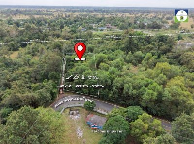 ที่ดินเปล่าเนื้อที่เยอะ ใกล้ รร.บ้านบุ่งหวาย อ.วารินชำราบ