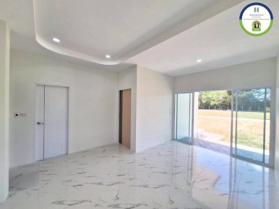 บ้านเดี่ยวชั้นเดียว เป็นบ้านใหม่ยังไม่เคยเข้าอยู่