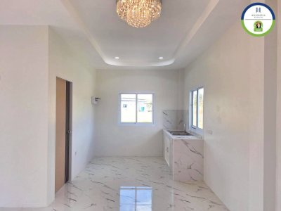 บ้านเดี่ยวชั้นเดียว เป็นบ้านใหม่ยังไม่เคยเข้าอยู่