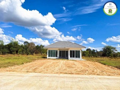 บ้านเดี่ยวชั้นเดียว เป็นบ้านใหม่ยังไม่เคยเข้าอยู่