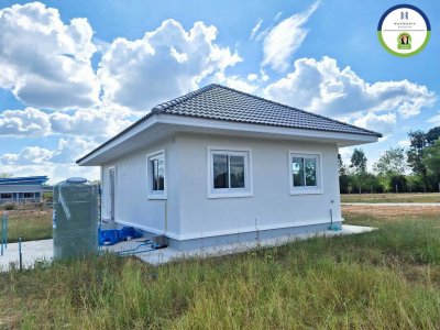 บ้านเดี่ยวชั้นเดียว เป็นบ้านใหม่ยังไม่เคยเข้าอยู่