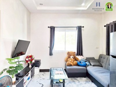 บ้านเดี่ยวชั้นเดียว สไตล์โมเดิร์น ใกล้ รพ.สต.ขามใหญ่